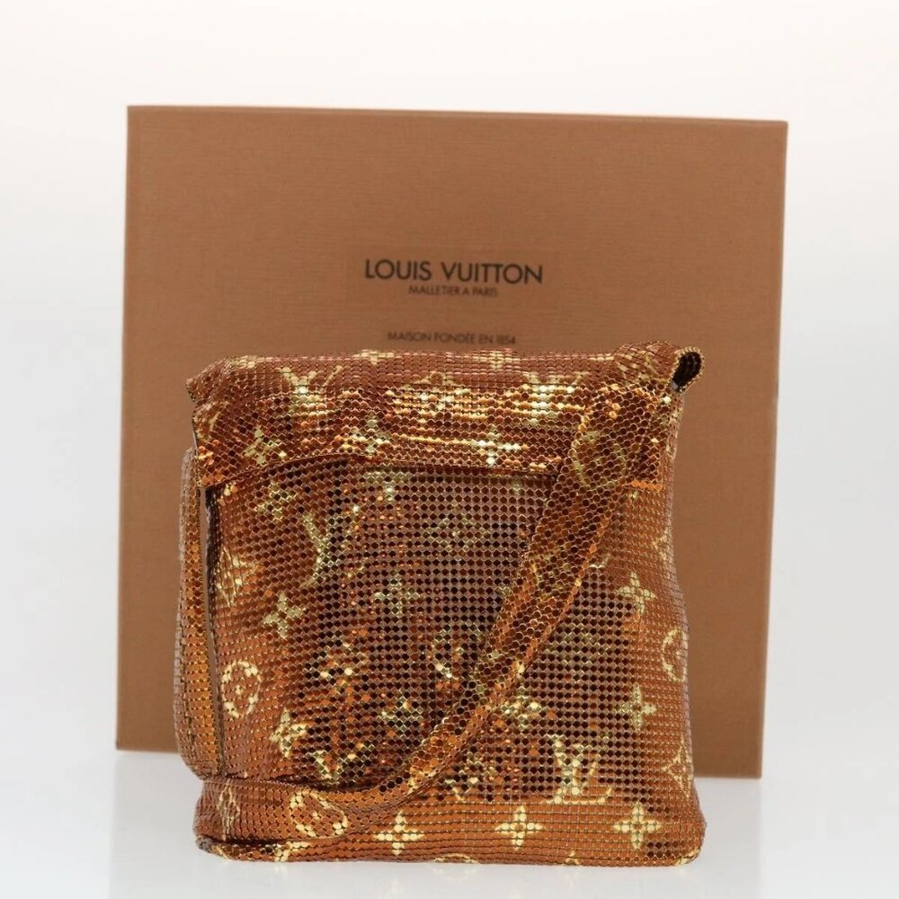 LOUIS VUITTON Monogram Mesh Frances Shoulder Bag Sequin M92287 LV Auth 44524SM - Picture 13 of 15